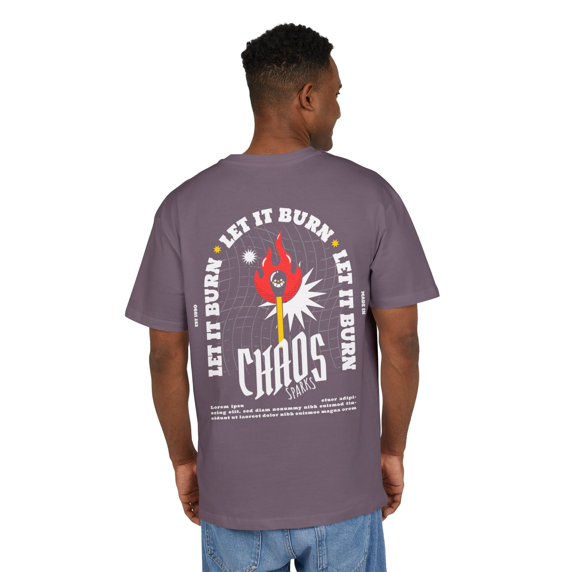 FASTLANE® Unisex Oversized T-SHIRT | LET IT BURN