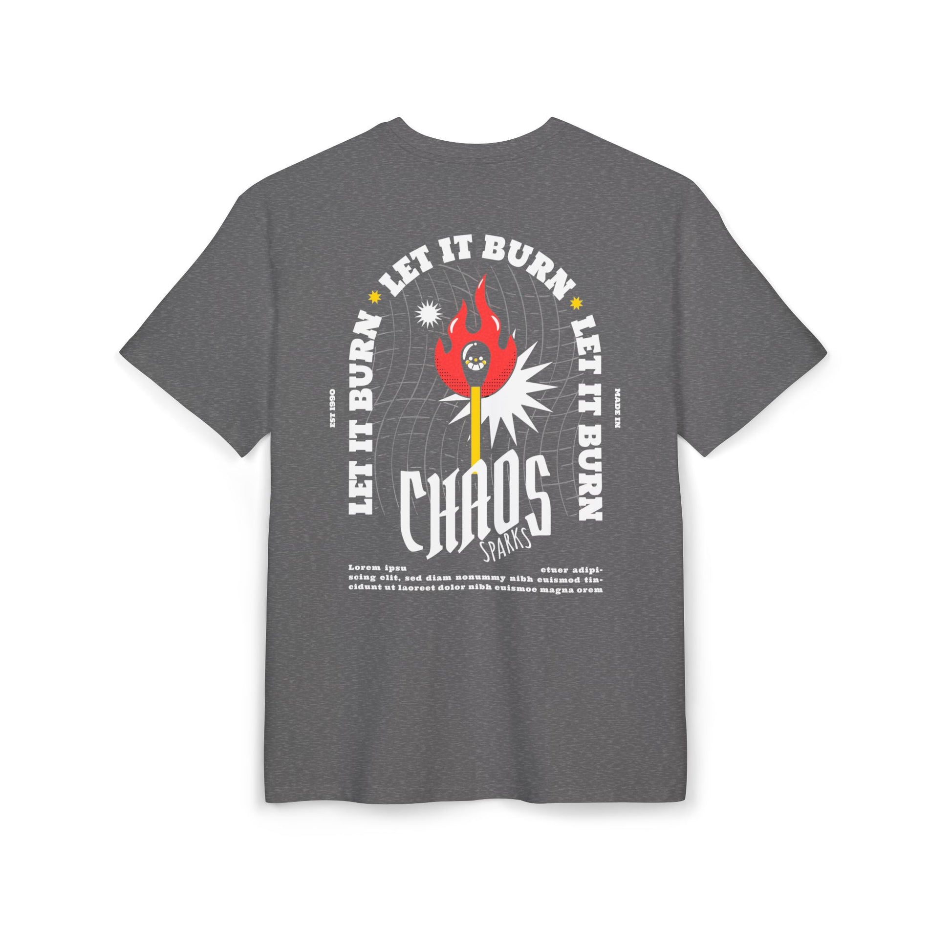 FASTLANE® Unisex Oversized T-SHIRT | LET IT BURN