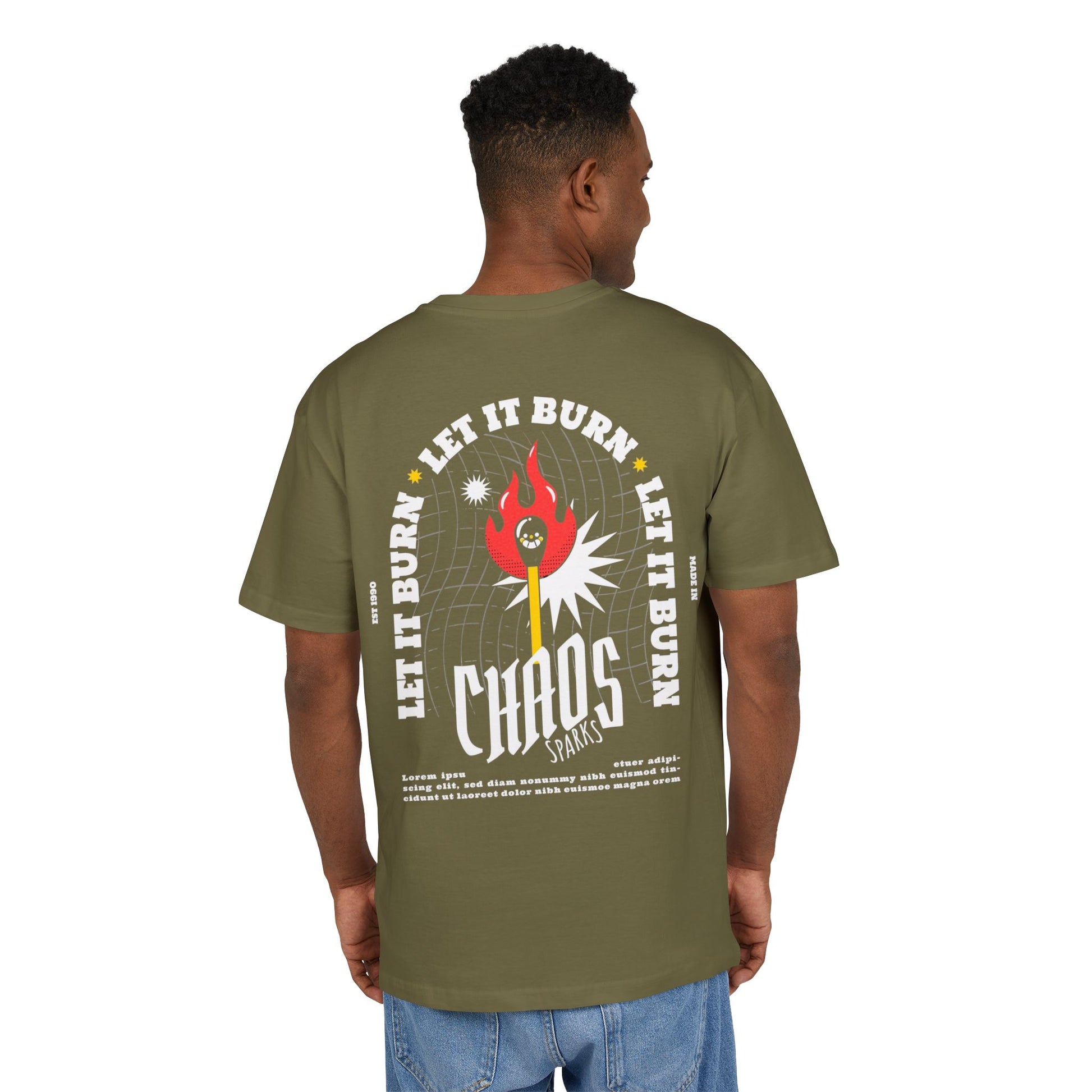 FASTLANE® Unisex Oversized T-SHIRT | LET IT BURN