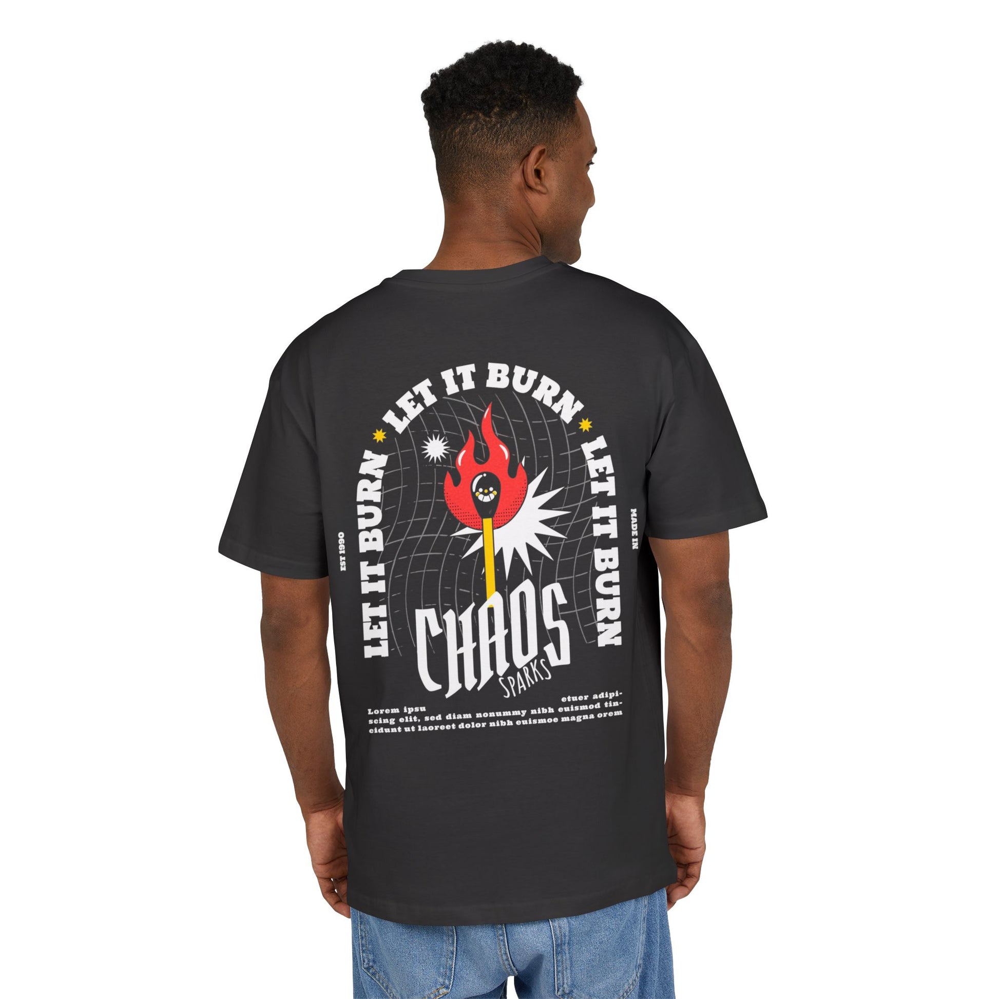 FASTLANE® Unisex Oversized T-SHIRT | LET IT BURN