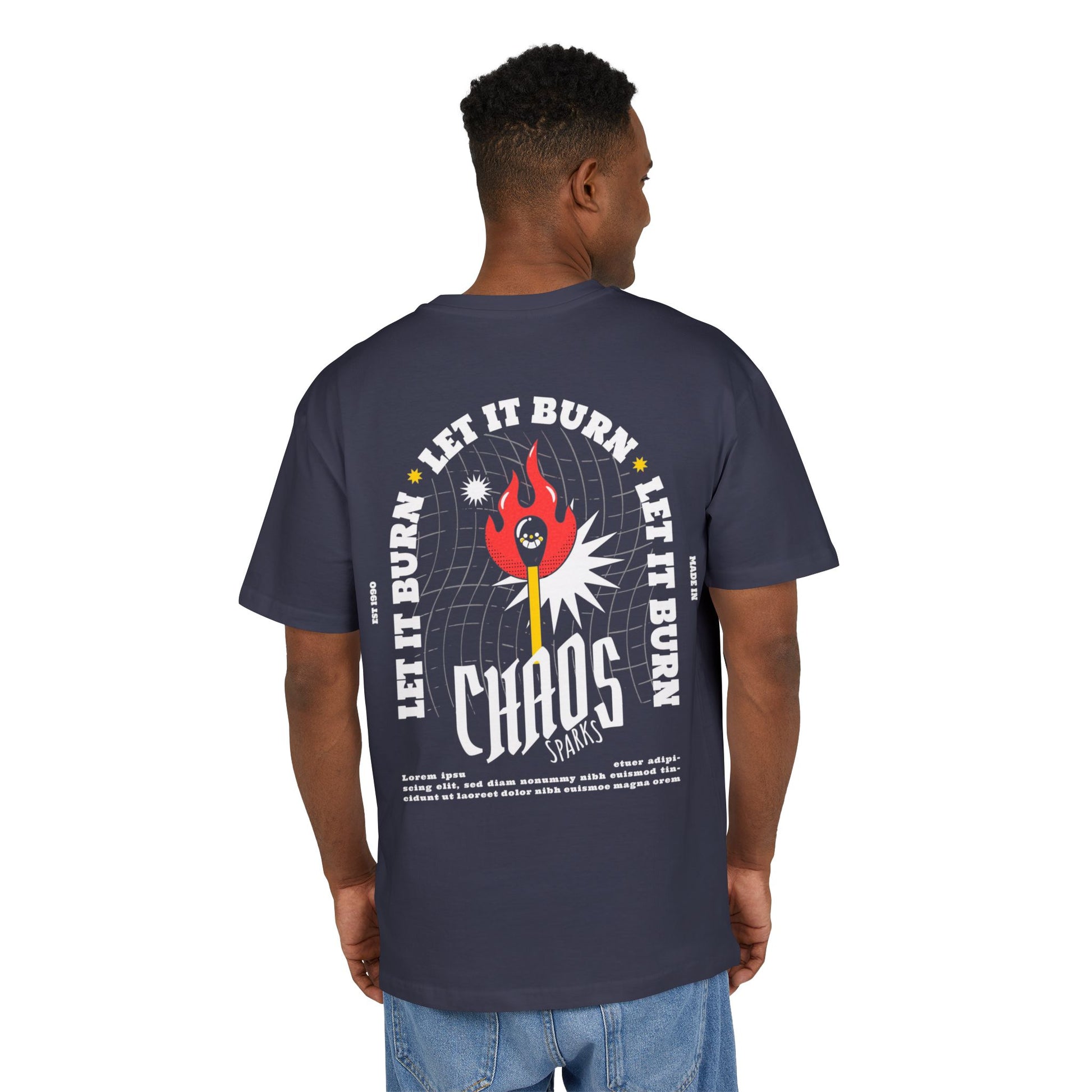 FASTLANE® Unisex Oversized T-SHIRT | LET IT BURN